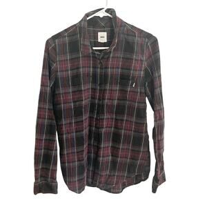 Mens Vans Plaid Butron Down Shirt size small